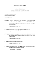 Liste des délibérations du Conseil Municipal  du 26 septembre 2022