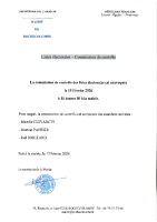 Liste électorales – Commission de contrôle du 19 février 2026