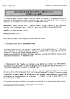 Compte rendu de la séance du Conseil Municipal du 23 février 2026