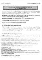 Compte rendu de la séance du Conseil Municipal du 01 décembre 2025