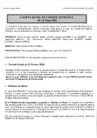 Compte rendu de la séance du conseil Municipal du 22 mars 2026